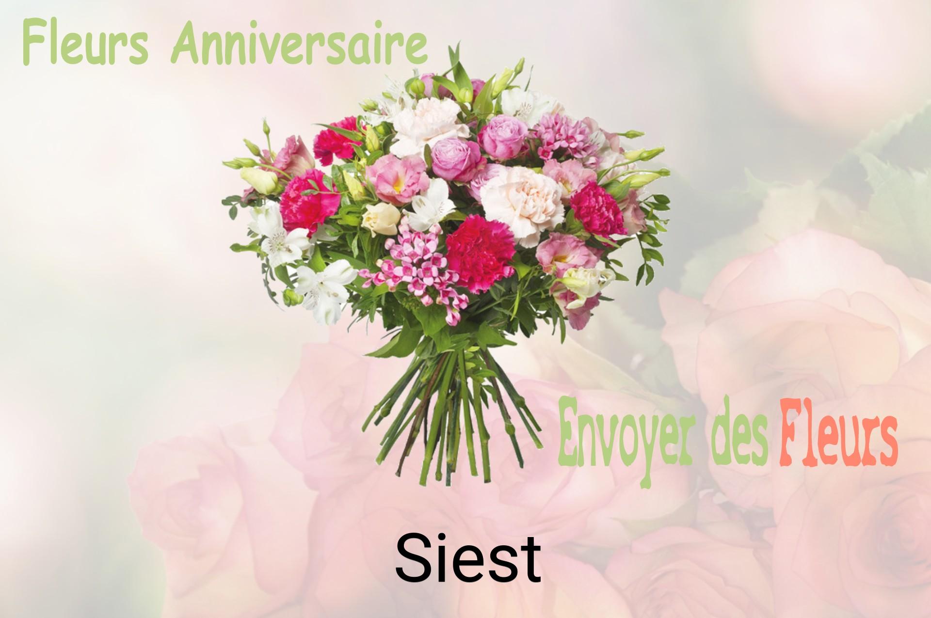 Bouquet de fleurs d’anniversaire livré à Siest